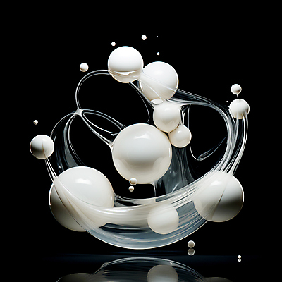 JPG 편집이미지 백그라운드 사람없음 흰색 물방울 원형 구슬 디지털합성 편집소스 이미지편집 편집실사 AI컴퓨터그래픽 AI콘텐츠 도형 컬러 CG 파일형식