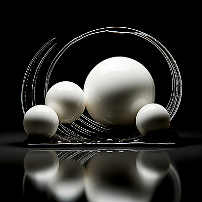 JPG 편집이미지 백그라운드 곡선 사람없음 흰색 원형 구슬 디지털합성 편집소스 이미지편집 편집실사 AI컴퓨터그래픽 AI콘텐츠 도형 선 컬러 CG 파일형식