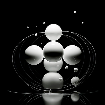 JPG 편집이미지 백그라운드 곡선 사람없음 흰색 원형 구슬 디지털합성 편집소스 이미지편집 편집실사 AI컴퓨터그래픽 AI콘텐츠 도형 선 컬러 CG 파일형식