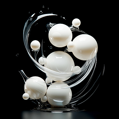 JPG 편집이미지 백그라운드 사람없음 흰색 물방울 원형 구슬 디지털합성 편집소스 이미지편집 편집실사 AI컴퓨터그래픽 AI콘텐츠 도형 컬러 CG 파일형식