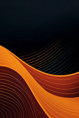 JPG 편집이미지 곡선 그래픽백그라운드 사람없음 그래픽 검은색 주황색 웨이브 결 그라데이션 이미지편집 편집실사 AI컴퓨터그래픽 AI콘텐츠 선 컬러 백그라운드 무늬 CG 파일형식