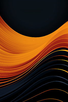 JPG 편집이미지 곡선 그래픽백그라운드 사람없음 그래픽 검은색 주황색 웨이브 결 그라데이션 이미지편집 편집실사 AI컴퓨터그래픽 AI콘텐츠 선 컬러 백그라운드 무늬 CG 파일형식
