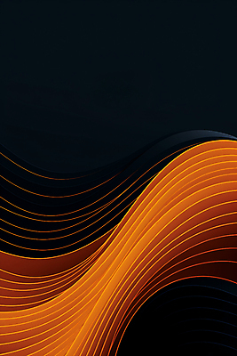 JPG 편집이미지 곡선 그래픽백그라운드 사람없음 그래픽 검은색 주황색 웨이브 결 그라데이션 이미지편집 편집실사 AI컴퓨터그래픽 AI콘텐츠 선 컬러 백그라운드 무늬 CG 파일형식