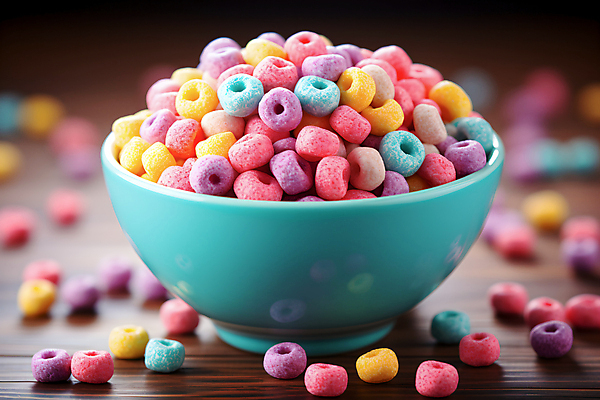 JPG 편집이미지 그릇 백그라운드 사람없음 컬러풀 시리얼 블러효과 편집실사 AI포토 AI콘텐츠 식기 음식 컬러 CG 블러 파일형식 효과