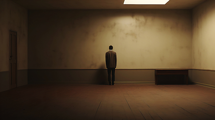 JPG 전신 편집이미지 남자 조명 실내 한명 서기 성인 빛 어둠 공간 방 고독 혼자 성인남자한명만 편집실사 AI인물포토 AI콘텐츠 1 감정 모션 사람 내부 CG 남자한명만 성인남자만 파일형식 AI포토