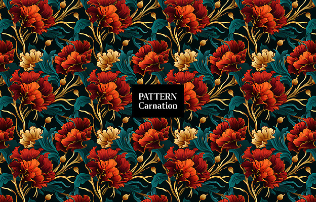 PSD 편집이미지 잎 패턴 사람없음 빨간색 패턴백그라운드 카네이션 꽃봉오리 이미지편집 식물 꽃 컬러 백그라운드 무늬 파일형식