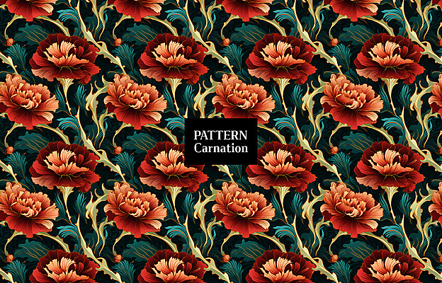 PSD 편집이미지 잎 패턴 사람없음 빨간색 패턴백그라운드 카네이션 이미지편집 식물 꽃 컬러 백그라운드 무늬 파일형식