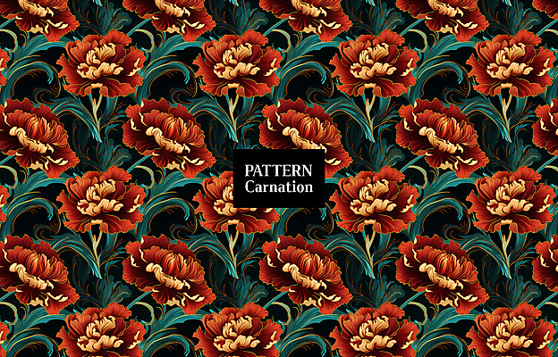 PSD 편집이미지 잎 패턴 사람없음 빨간색 패턴백그라운드 카네이션 이미지편집 식물 꽃 컬러 백그라운드 무늬 파일형식