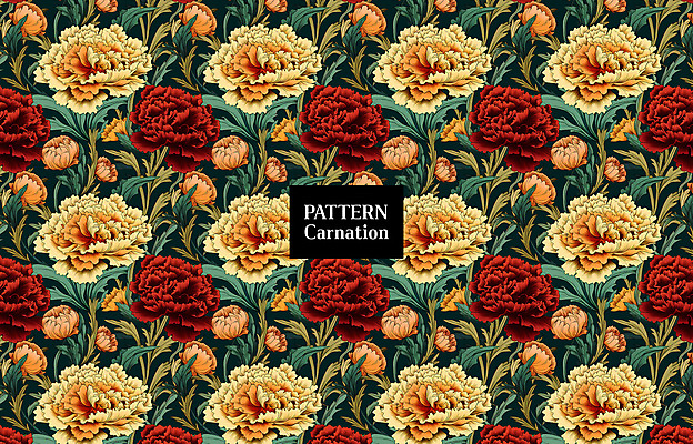 PSD 편집이미지 잎 패턴 사람없음 빨간색 노란색 패턴백그라운드 카네이션 이미지편집 식물 꽃 컬러 백그라운드 무늬 파일형식