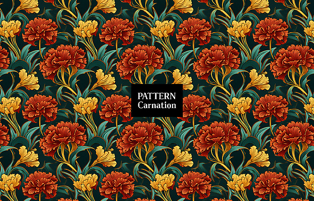 PSD 편집이미지 잎 패턴 사람없음 빨간색 패턴백그라운드 카네이션 꽃봉오리 이미지편집 식물 꽃 컬러 백그라운드 무늬 파일형식