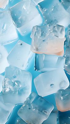 JPG 편집이미지 하늘색 백그라운드 사람없음 사각형 얼음 차가움 가득함 디지털합성 편집소스 편집실사 AI포토 AI콘텐츠 자연요소 도형 파란색 CG 파일형식