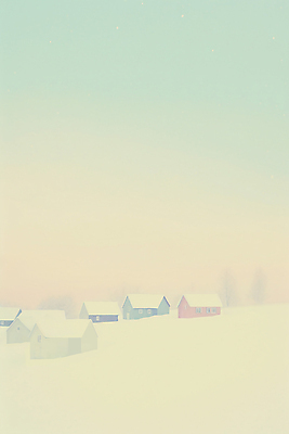 JPG 편집이미지 백그라운드 설경 겨울 하늘 주택 풍경 사람없음 설원 눈 민트색 편집실사 AI일러스트 AI콘텐츠 자연요소 계절 컬러 날씨 눈_날씨 건물 CG 파일형식