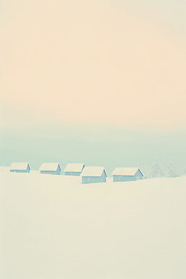 JPG 편집이미지 백그라운드 설경 겨울 하늘 주택 풍경 사람없음 설원 눈 민트색 편집실사 AI일러스트 AI콘텐츠 자연요소 계절 컬러 날씨 눈_날씨 건물 CG 파일형식