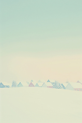 JPG 편집이미지 백그라운드 설경 겨울 하늘 주택 풍경 사람없음 설원 눈 민트색 편집실사 AI일러스트 AI콘텐츠 자연요소 계절 컬러 날씨 눈_날씨 건물 CG 파일형식