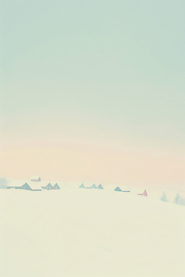 JPG 편집이미지 백그라운드 설경 겨울 하늘 주택 풍경 사람없음 설원 눈 민트색 편집실사 AI일러스트 AI콘텐츠 자연요소 계절 컬러 날씨 눈_날씨 건물 CG 파일형식