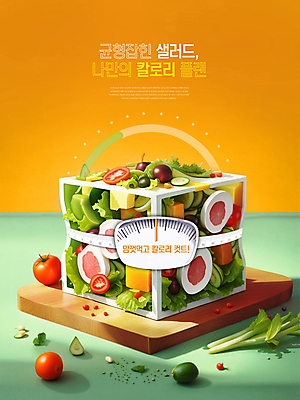 PSD 편집이미지 다이어트 채소 줄자 사람없음 샐러드 체중계 칼로리 건강식 식단관리 이미지편집 음식 자 건강 파일형식