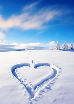 JPG 구름 편집이미지 하늘색 백그라운드 설경 겨울 자연 하늘 풍경 사람없음 설원 흰색 하트 편집실사 AI포토 AI콘텐츠 자연요소 모양 계절 컬러 눈_날씨 파란색 CG 생태계 파일형식