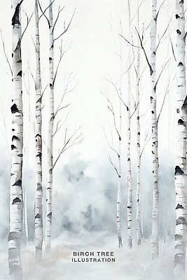 PSD 나무 편집이미지 백그라운드 겨울 자연 나뭇잎 수채화 풍경 사람없음 침묵 번짐 자작나무 자작나무숲 이미지편집 식물 계절 잎 소리 숲 생태계 파일형식 효과