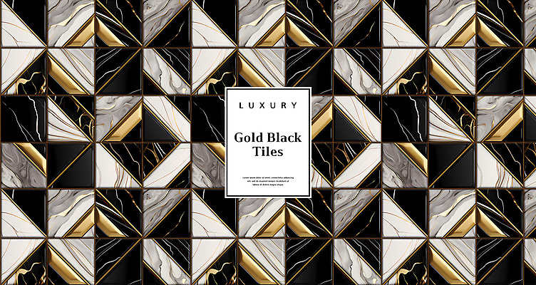 PSD 편집이미지 백그라운드 패턴 사람없음 검은색 패턴백그라운드 화려 황금 고급 타일 대리석 이미지편집 컬러 컨셉 무늬 재료 파일형식