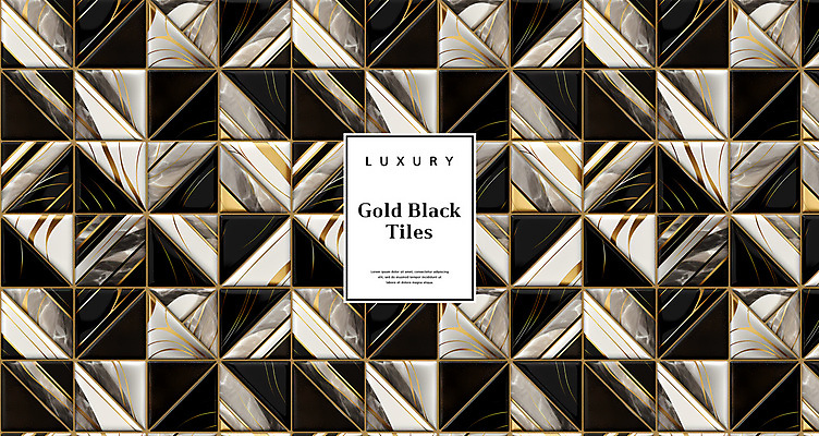 PSD 편집이미지 백그라운드 패턴 사람없음 검은색 패턴백그라운드 화려 황금 고급 타일 대리석 이미지편집 컬러 컨셉 무늬 재료 파일형식