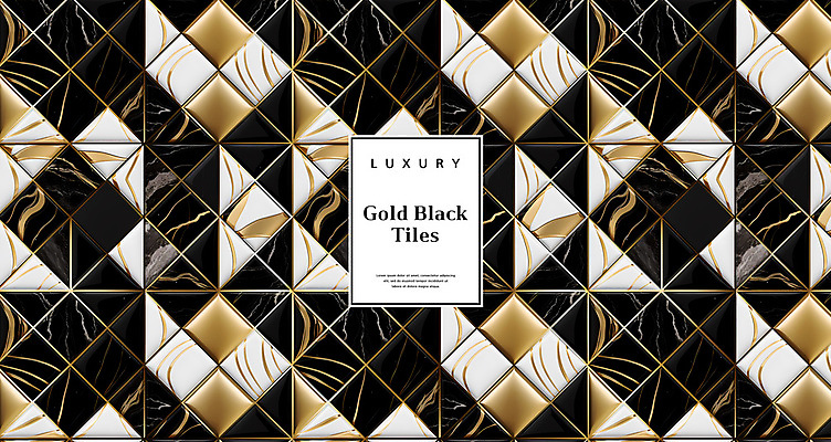 PSD 편집이미지 백그라운드 패턴 사람없음 검은색 패턴백그라운드 화려 황금 고급 타일 대리석 이미지편집 컬러 컨셉 무늬 재료 파일형식