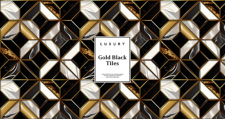 PSD 편집이미지 백그라운드 패턴 사람없음 검은색 패턴백그라운드 화려 황금 고급 타일 대리석 이미지편집 컬러 컨셉 무늬 재료 파일형식