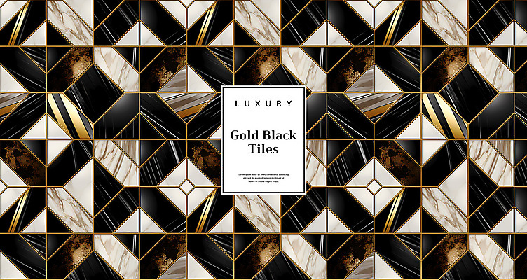 PSD 편집이미지 백그라운드 패턴 사람없음 검은색 패턴백그라운드 화려 황금 고급 타일 대리석 이미지편집 컬러 컨셉 무늬 재료 파일형식
