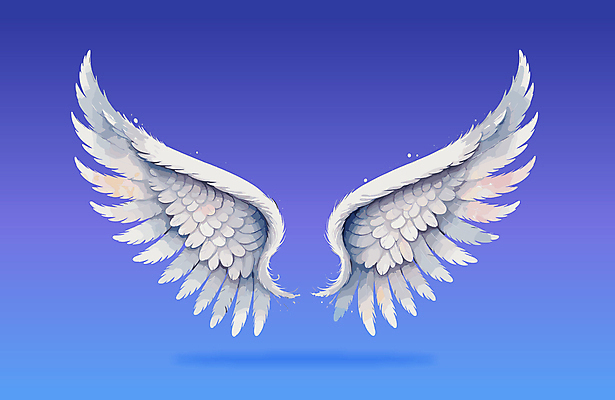 날개 일러스트 사람없음 화려 천사날개 국내일러스트 AI파일 컨셉 천사 파일형식 벡터