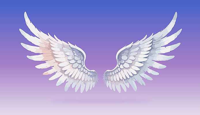 날개 일러스트 사람없음 화려 천사날개 국내일러스트 AI파일 컨셉 천사 파일형식 벡터