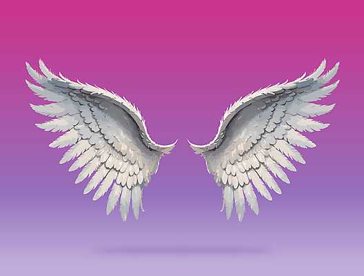 날개 일러스트 사람없음 화려 천사날개 국내일러스트 AI파일 컨셉 천사 파일형식 벡터
