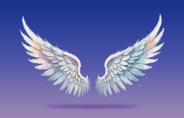 날개 일러스트 사람없음 화려 천사날개 국내일러스트 AI파일 컨셉 천사 파일형식 벡터