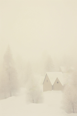 JPG 나무 백그라운드 겨울 일러스트 자연 주택 풍경 사람없음 설원 추위 흰색 눈 분위기 감성 베이지색 국내일러스트 AI일러스트 AI콘텐츠 자연요소 식물 계절 컬러 컨셉 날씨 눈_날씨 건물 생태계 파일형식