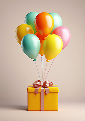 JPG 편집이미지 프레임 선물 이벤트 사람없음 선물상자 컬러풀 파티 화려 오브젝트 풍선 편집실사 AI포토 AI콘텐츠 컬러 컨셉 상자 CG 파일형식