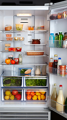 JPG 편집이미지 음식 식재료 사람없음 신선 오픈 가득함 디지털합성 저장 냉장고 편집실사 AI포토 AI콘텐츠 가전제품 CG 파일형식