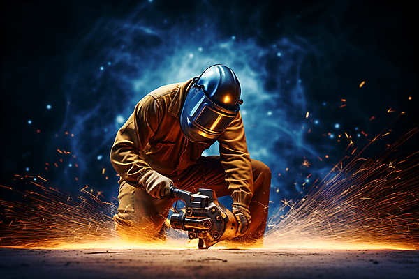 JPG 전신 편집이미지 남자 건축 불꽃 노동자 한명 성인 작업 뜨거움 무릎꿇기 스파크 용접 용접공 용접기 용접마스크 성인남자한명만 편집실사 AI인물포토 AI콘텐츠 직업 1 모션 불 마스크 사람 CG 남자한명만 성인남자만 파일형식 AI포토