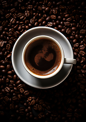 JPG 편집이미지 커피 사람없음 원두 뜨거움 커피잔 향 아메리카노 드립커피 차받침대 편집실사 AI포토 AI콘텐츠 음료 잔 받침대 CG 파일형식