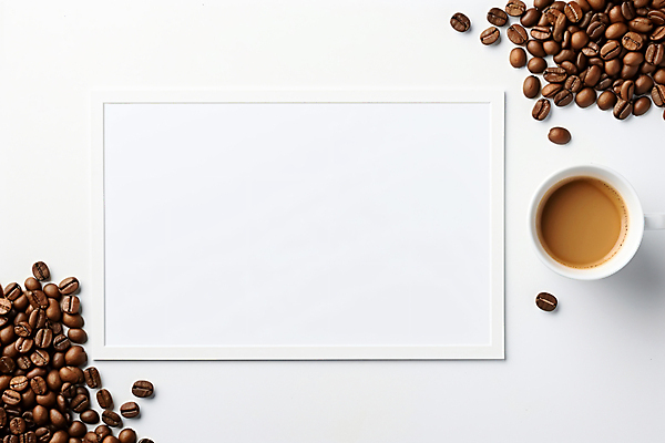 JPG 편집이미지 커피 프레임 사람없음 갈색 원두 흰색 뜨거움 커피잔 향 아메리카노 드립커피 차받침대 카피스페이스 편집실사 AI포토 AI콘텐츠 음료 컬러 잔 공백 받침대 CG 파일형식