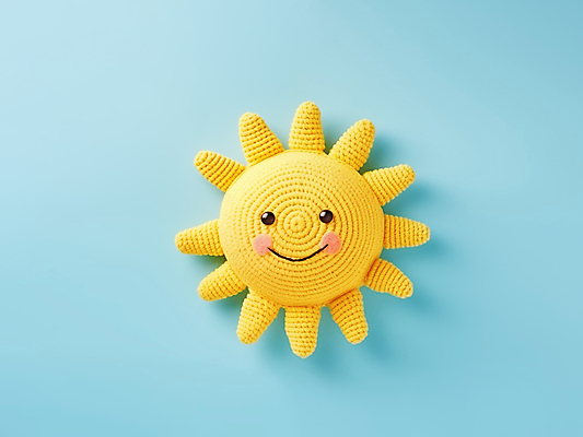 JPG 편집이미지 재질 날씨 미소 사람없음 태양 뜨개질 털실 디지털합성 질감 편집소스 이모지 뜨개인형 편집실사 AI포토 AI콘텐츠 자연요소 인형 표정 취미 실 CG 파일형식