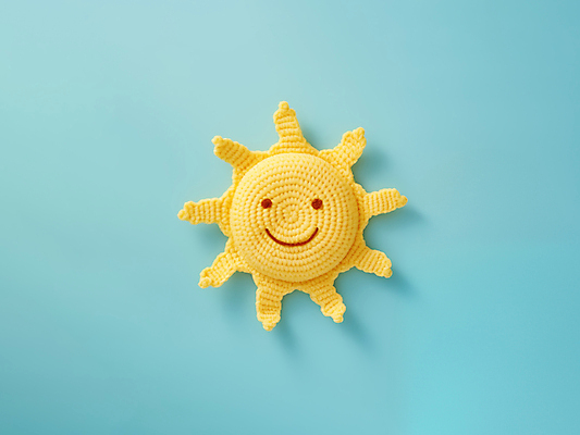 JPG 편집이미지 재질 날씨 미소 사람없음 태양 뜨개질 털실 디지털합성 질감 편집소스 이모지 뜨개인형 편집실사 AI포토 AI콘텐츠 자연요소 인형 표정 취미 실 CG 파일형식