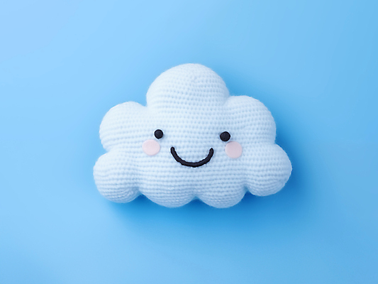 JPG 구름 편집이미지 재질 날씨 미소 사람없음 뜨개질 털실 디지털합성 질감 편집소스 이모지 뜨개인형 편집실사 AI포토 AI콘텐츠 자연요소 인형 표정 취미 실 CG 파일형식