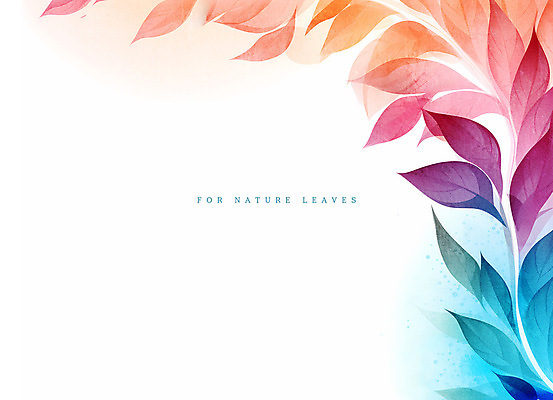 PSD 식물 잎 일러스트 수채화 사람없음 컬러풀 풀 감성 카피스페이스 국내일러스트 컬러 컨셉 공백 파일형식