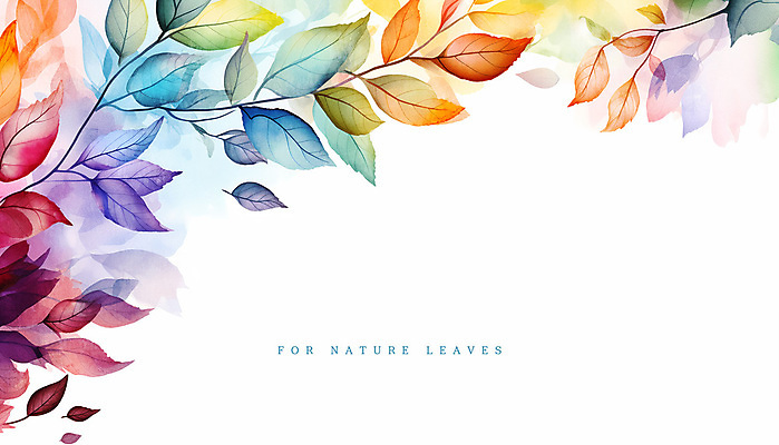 PSD 식물 잎 일러스트 수채화 사람없음 컬러풀 풀 감성 카피스페이스 국내일러스트 컬러 컨셉 공백 파일형식
