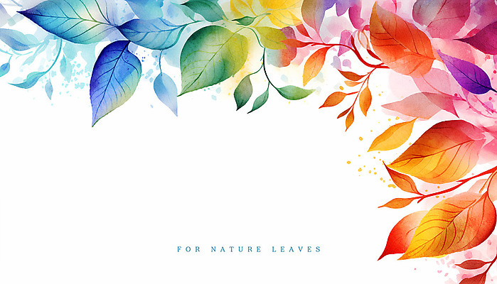 PSD 식물 잎 일러스트 수채화 사람없음 컬러풀 풀 감성 카피스페이스 국내일러스트 컬러 컨셉 공백 파일형식