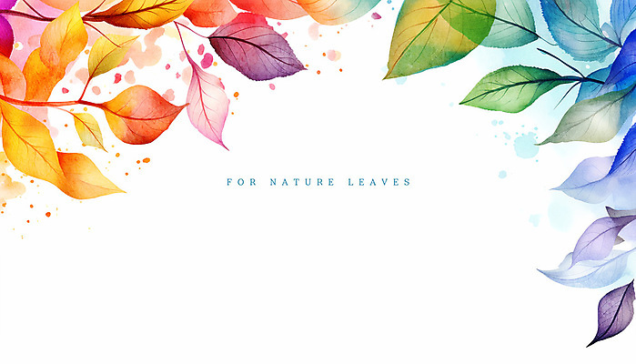 PSD 식물 잎 일러스트 수채화 사람없음 컬러풀 풀 감성 카피스페이스 국내일러스트 컬러 컨셉 공백 파일형식