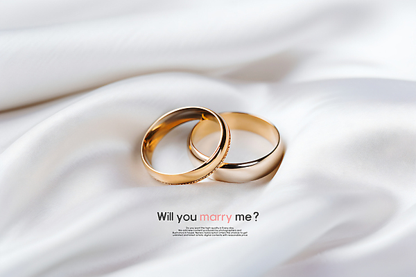 PSD 편집이미지 결혼 사람없음 반지 실크 결혼반지 금반지 이미지편집 장신구 이벤트 직물 파일형식