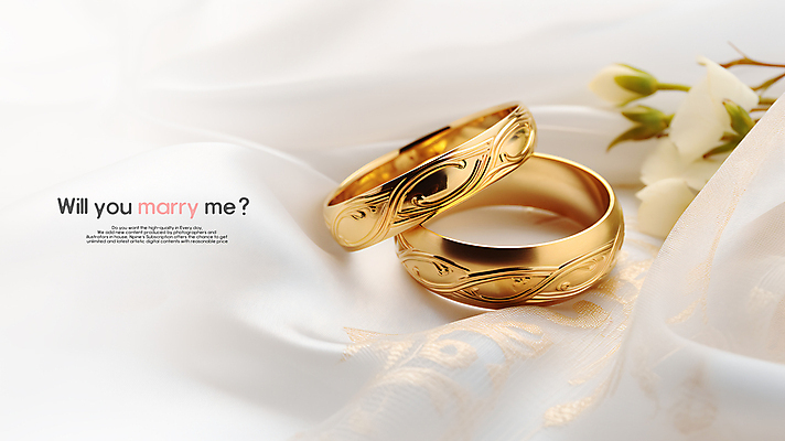 PSD 편집이미지 결혼 사람없음 반지 실크 결혼반지 금반지 이미지편집 장신구 이벤트 직물 파일형식