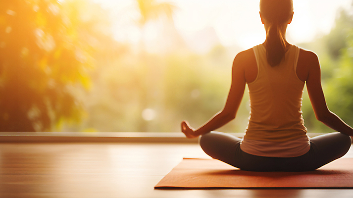 JPG 전신 편집이미지 여자 다이어트 요가 건강 한명 앉기 성인 뒷모습 운동 매트 디지털합성 명상 자기관리 필라테스 성인여자한명만 차분 편집실사 AI인물포토 AI콘텐츠 1 웰빙 뷰포인트 컨셉 모션 사람 CG 여자한명만 성인여자만 파일형식 AI포토