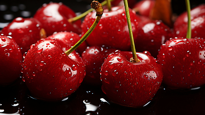 PSD 편집이미지 백그라운드 사람없음 빨간색 물방울 신선 체리 수분 이미지편집 컬러 과일 파일형식