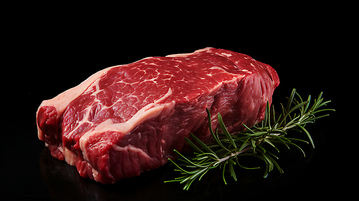 JPG 편집이미지 식재료 생고기 사람없음 소고기 신선 허브 디지털합성 로즈메리 숙성 편집실사 AI포토 AI콘텐츠 식물 육류 CG 파일형식