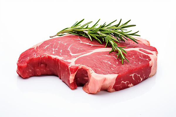 JPG 편집이미지 식재료 생고기 사람없음 소고기 신선 허브 디지털합성 로즈메리 숙성 편집실사 AI포토 AI콘텐츠 식물 육류 CG 파일형식